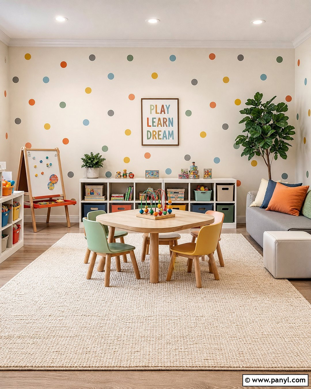 Confetti Dot Wall Paint - 35 decorative wall paint ideas