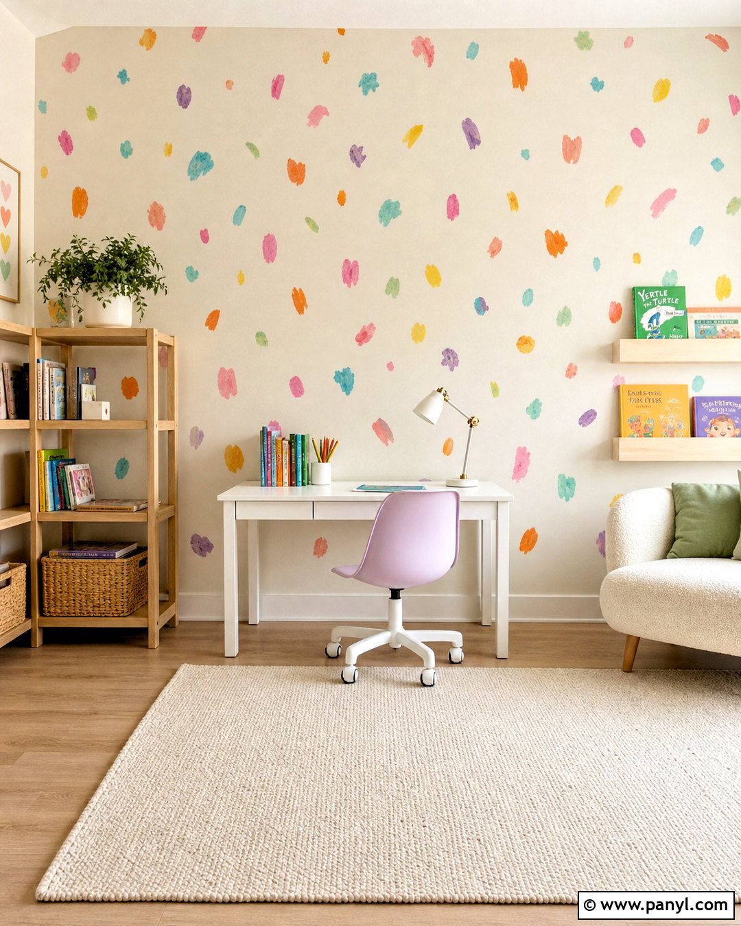 Confetti Wall Painting - 20 fun wall painting ideas