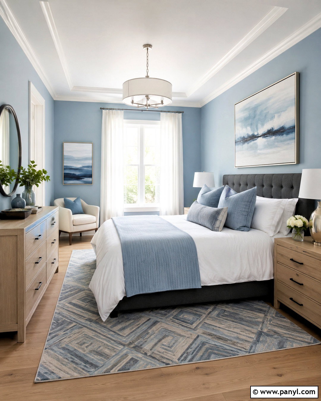 Constellation Blue Bedroom - 20 light blue paint colors for bedroom ideas