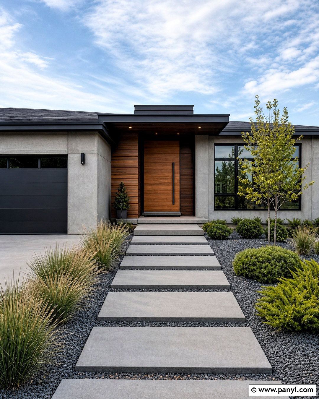 Contemporary House Front With Concrete - 20 house front design ideas