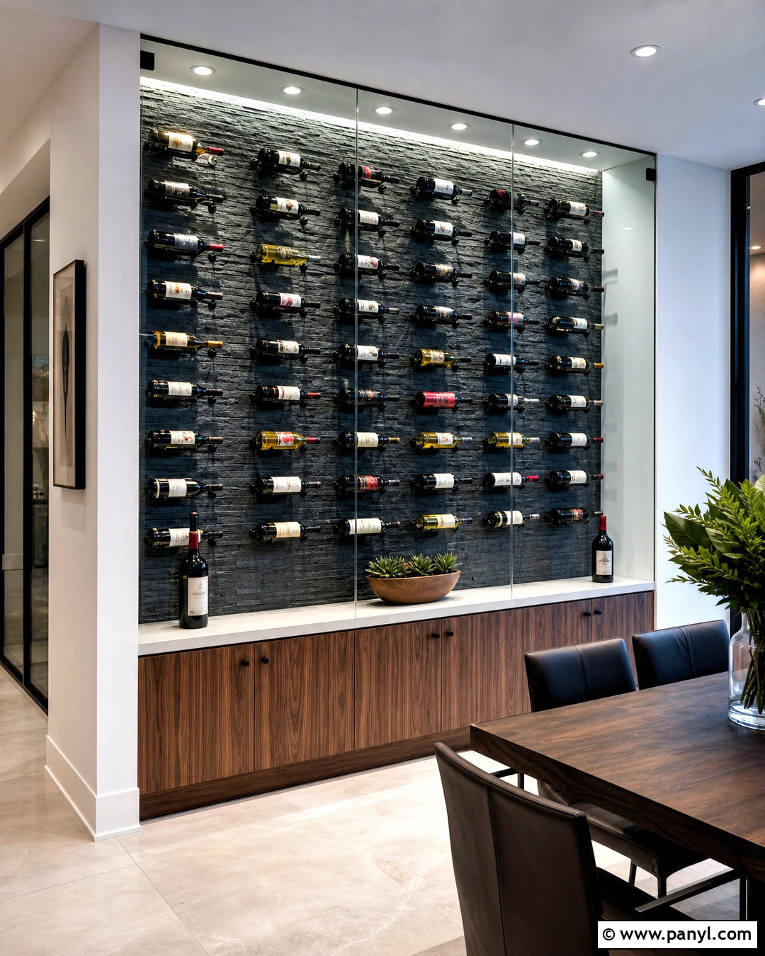 Contemporary Wine Cellar Wall - 20 wine cellar home design ideas