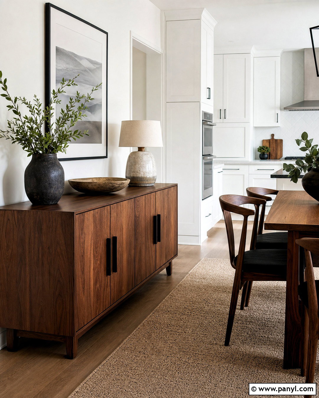 Contrasting Kitchen Sideboard - 20 kitchen sideboard ideas
