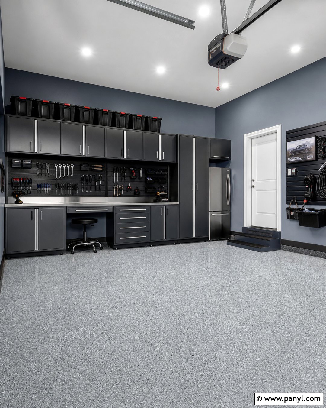 Cool Gray Garage Walls - 30 Garage Wall Colors