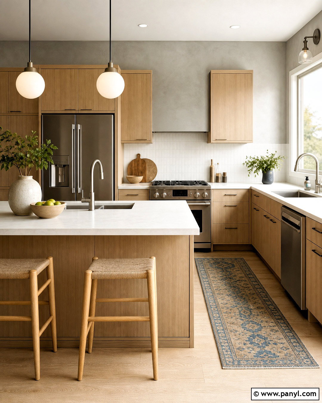Cool Gray Limewash Kitchen - 20 gray limewash wall ideas