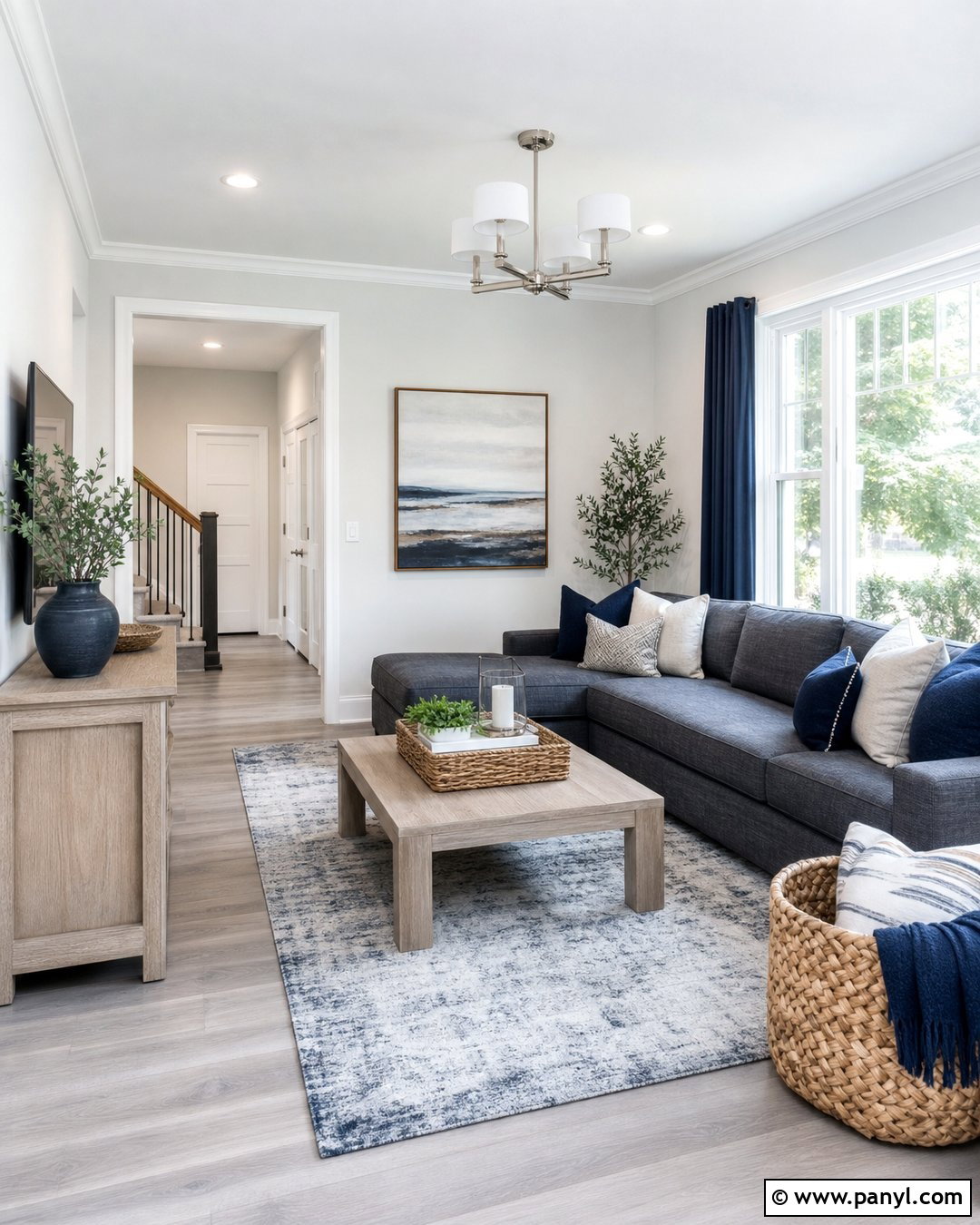 Cool White Walls With Crisp White Trim - 30 White Walls And Trim Ideas