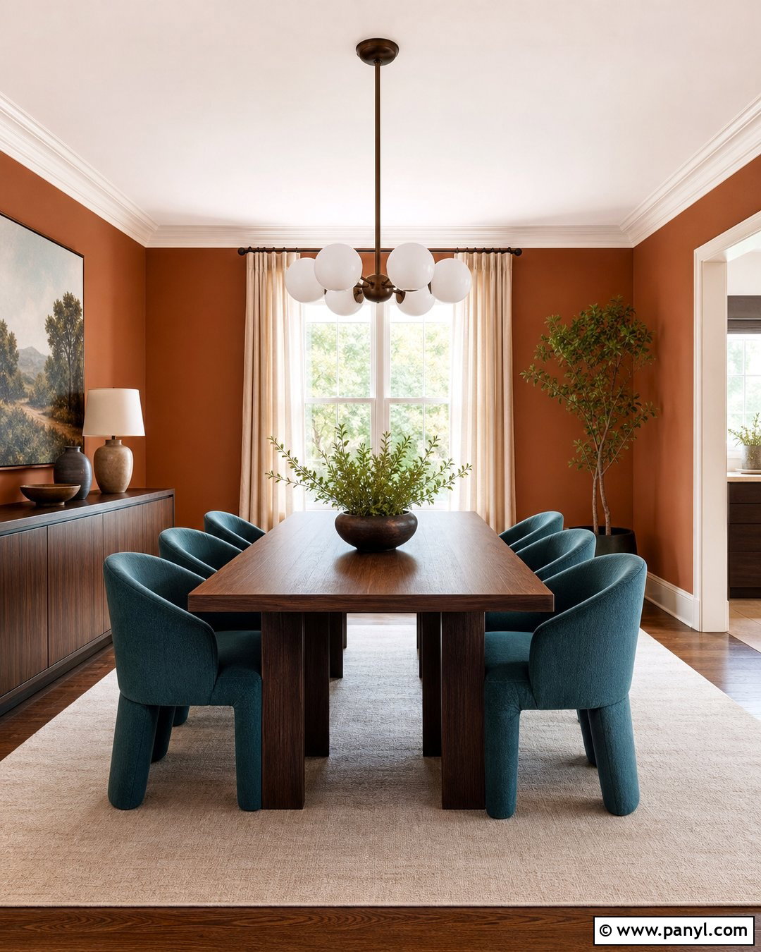 Copper And Teal Dining Room - 25 Copper Wall Color Ideas