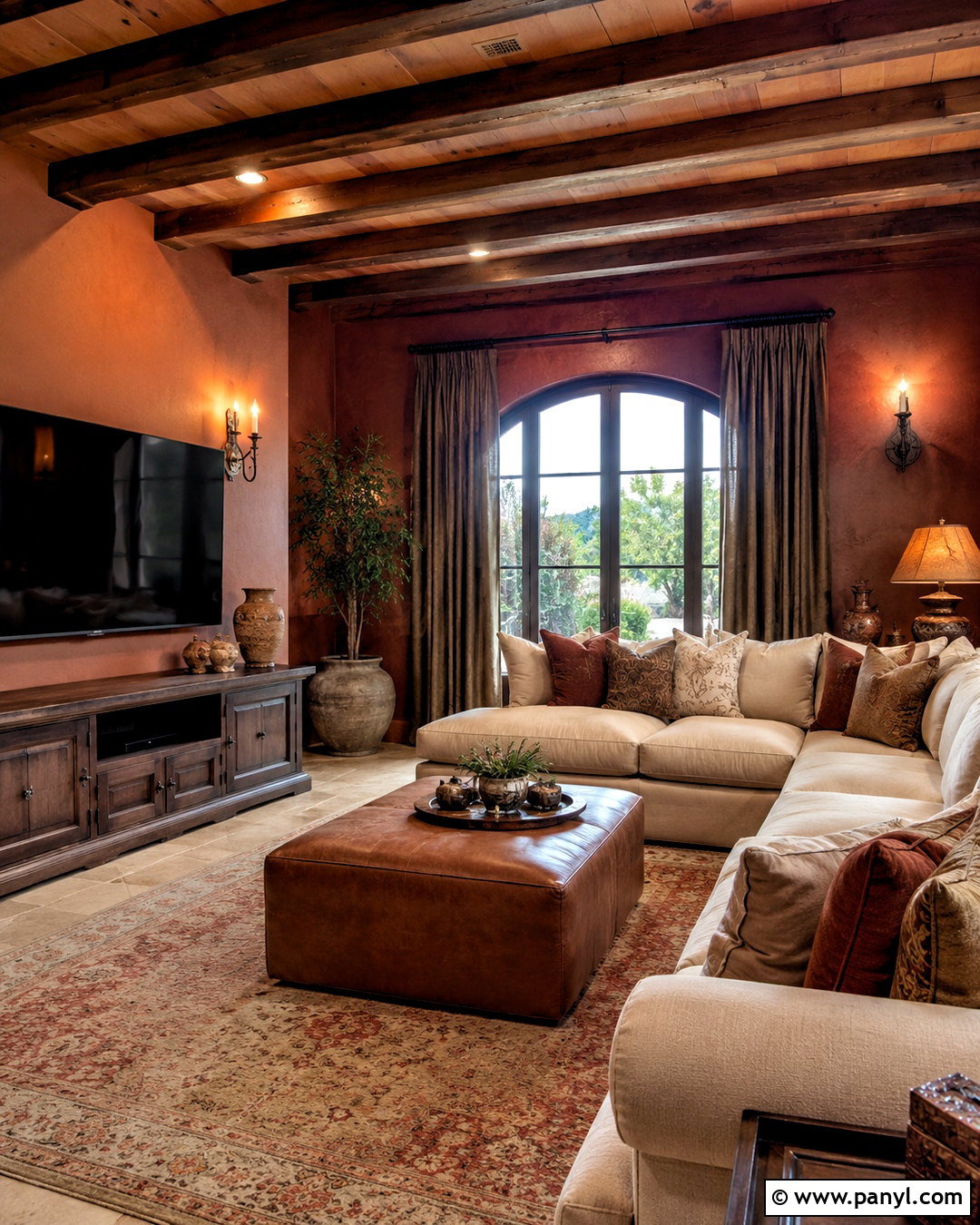 Copper Brown Tuscan Walls - 35 tuscan wall colors