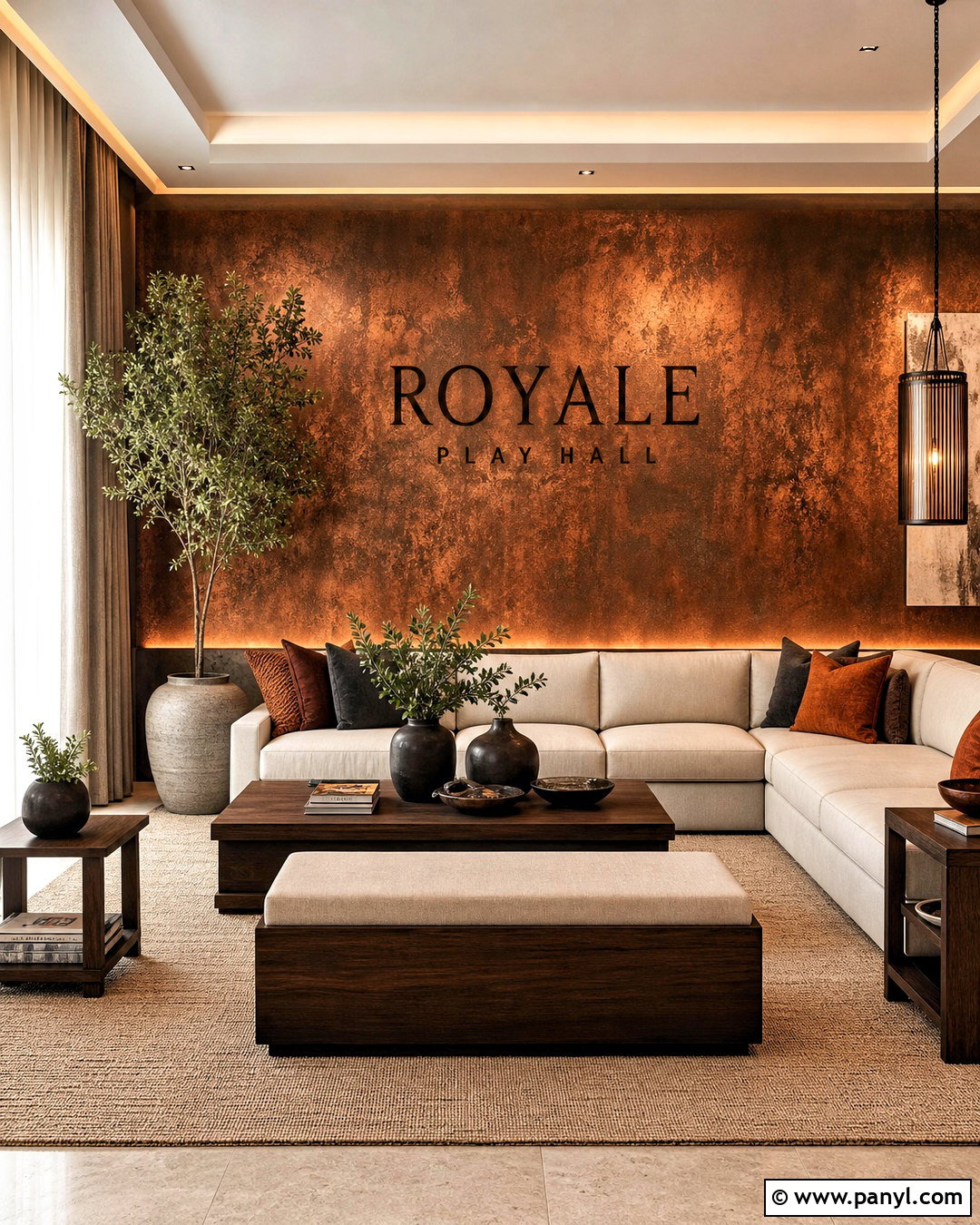 Copper Texture Royale Play Hall - 20 royal play asian paints design for hall ideas