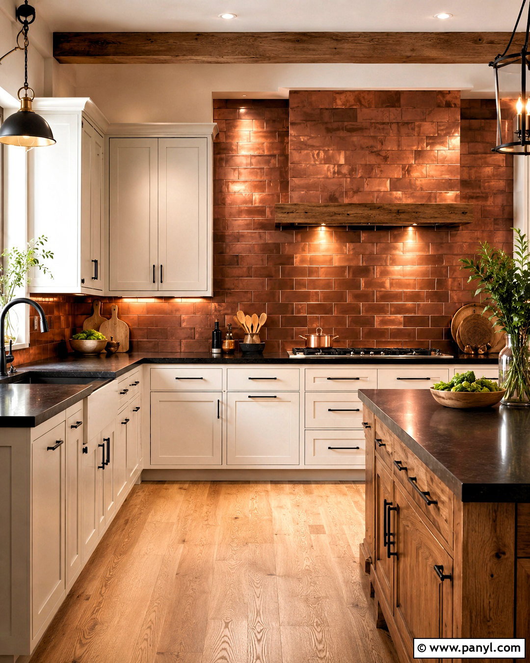 Copper Tile Backsplash Wall - 20 copper wall ideas