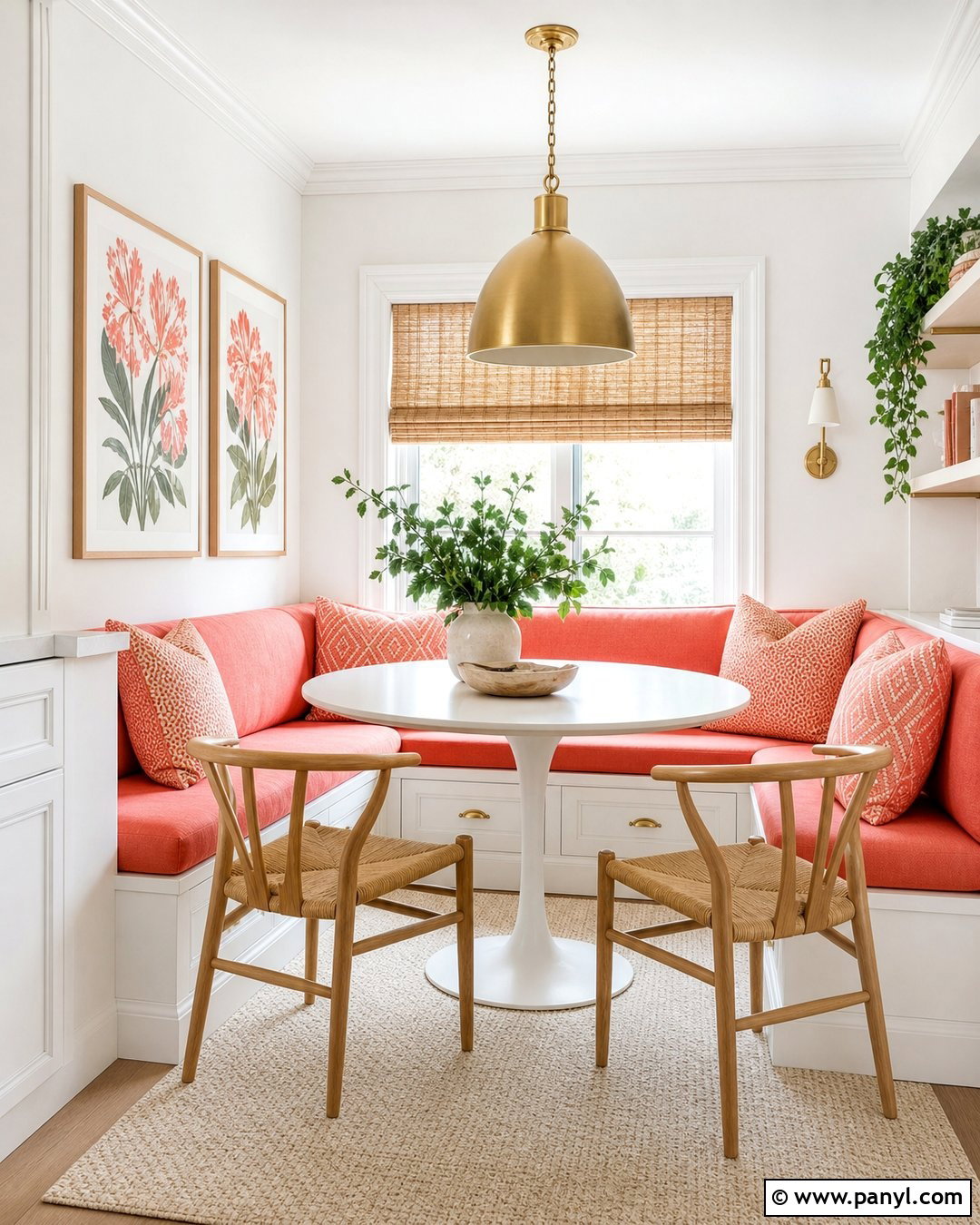 Coral Accent Color - 20 Best Accent Color For White Walls
