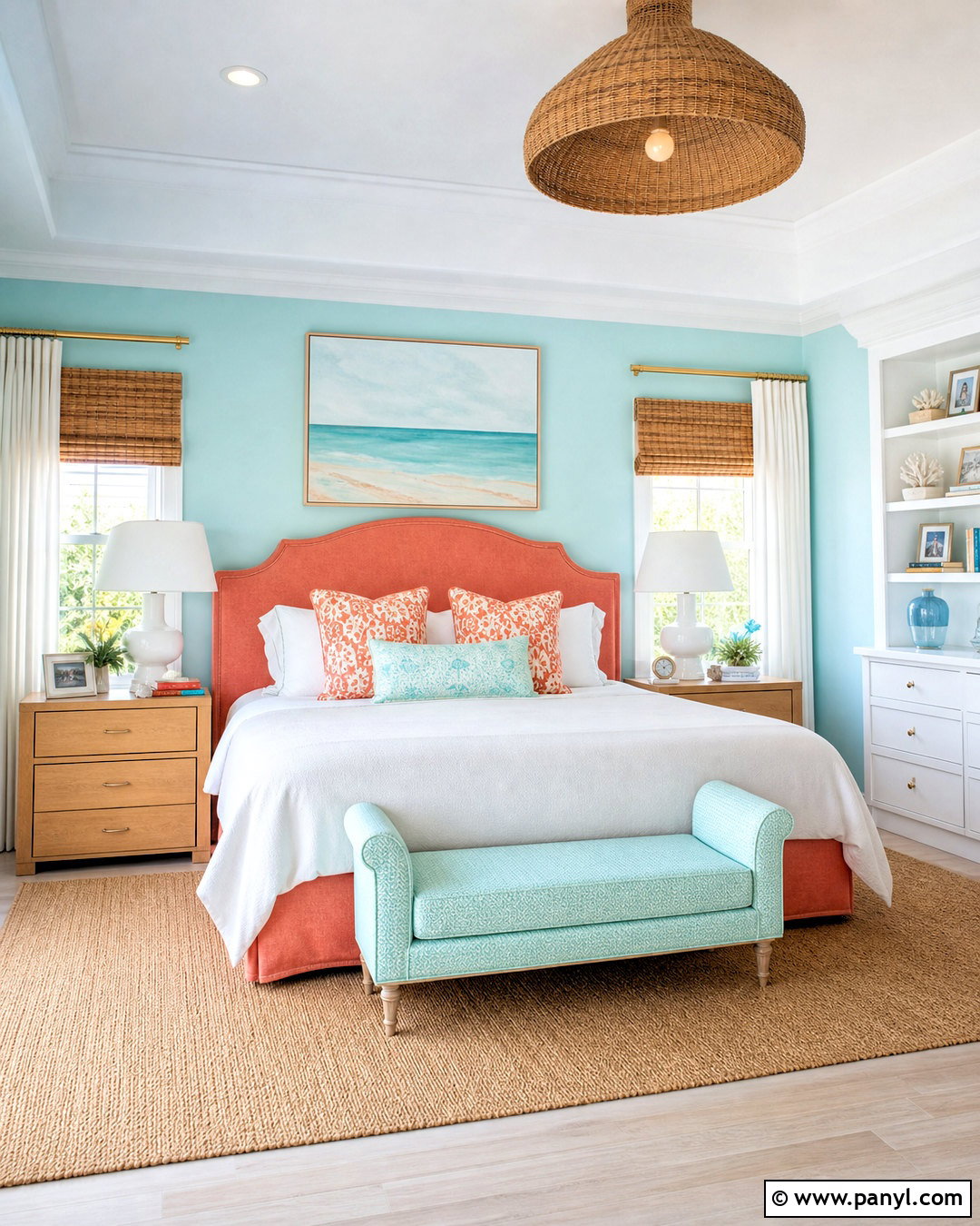 Coral And Aqua Bedroom - 20 aesthetic room color ideas bedroom ideas