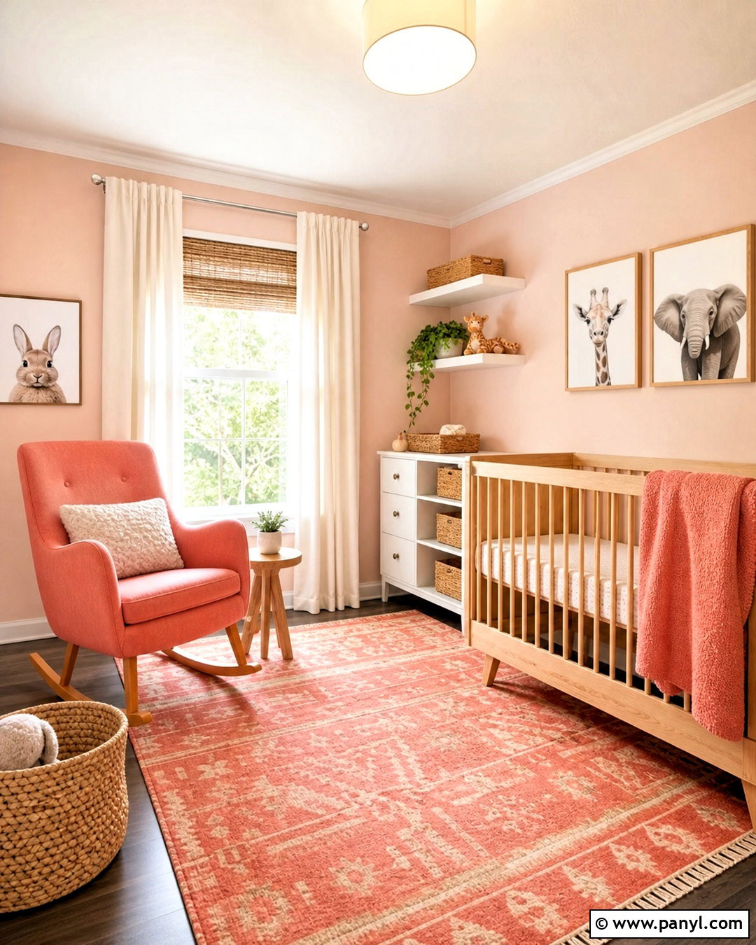 Coral And Blush Nursery - 20 coral color schemes