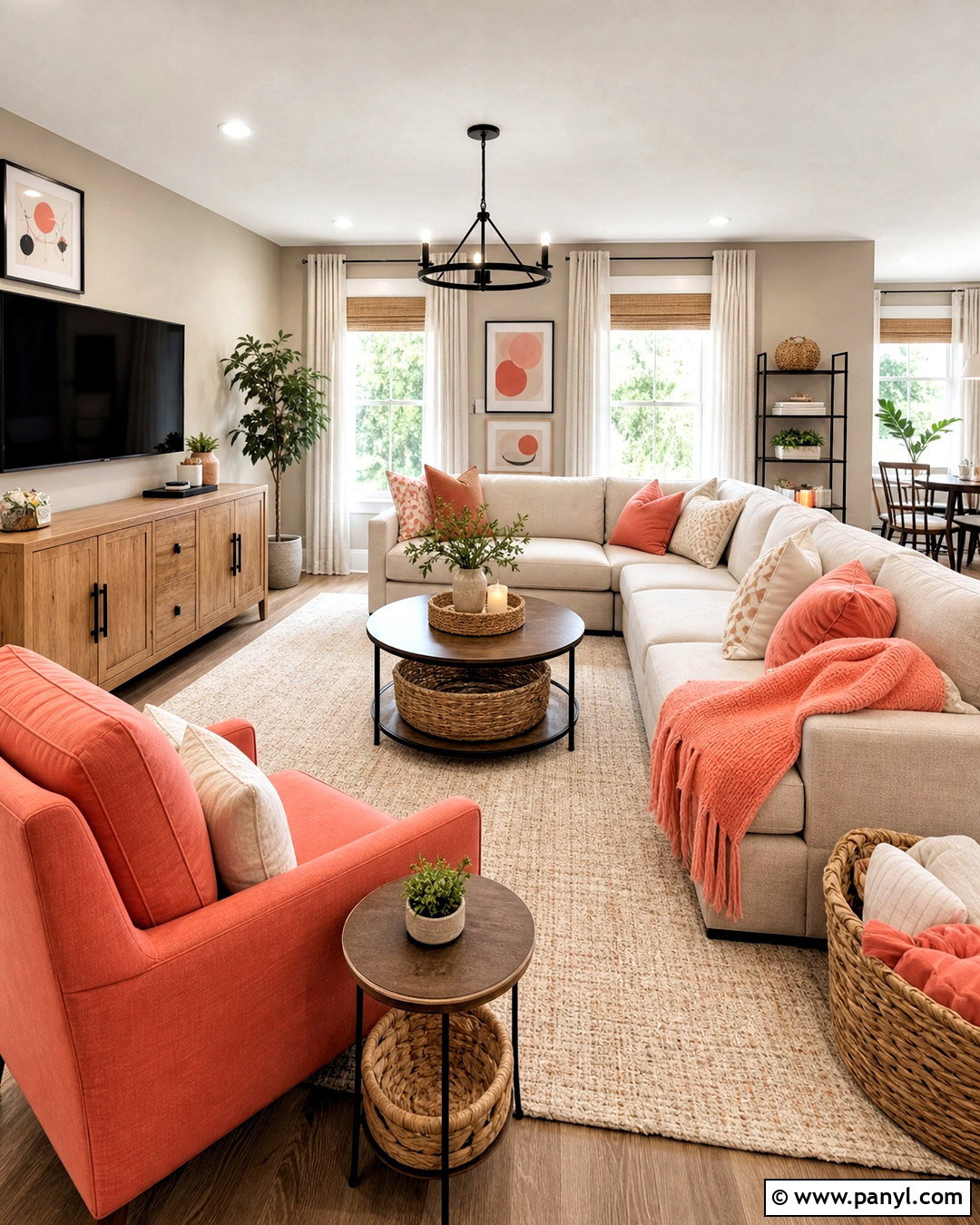20 Coral Color Schemes for Fresh, Sophisticated Modern Rooms