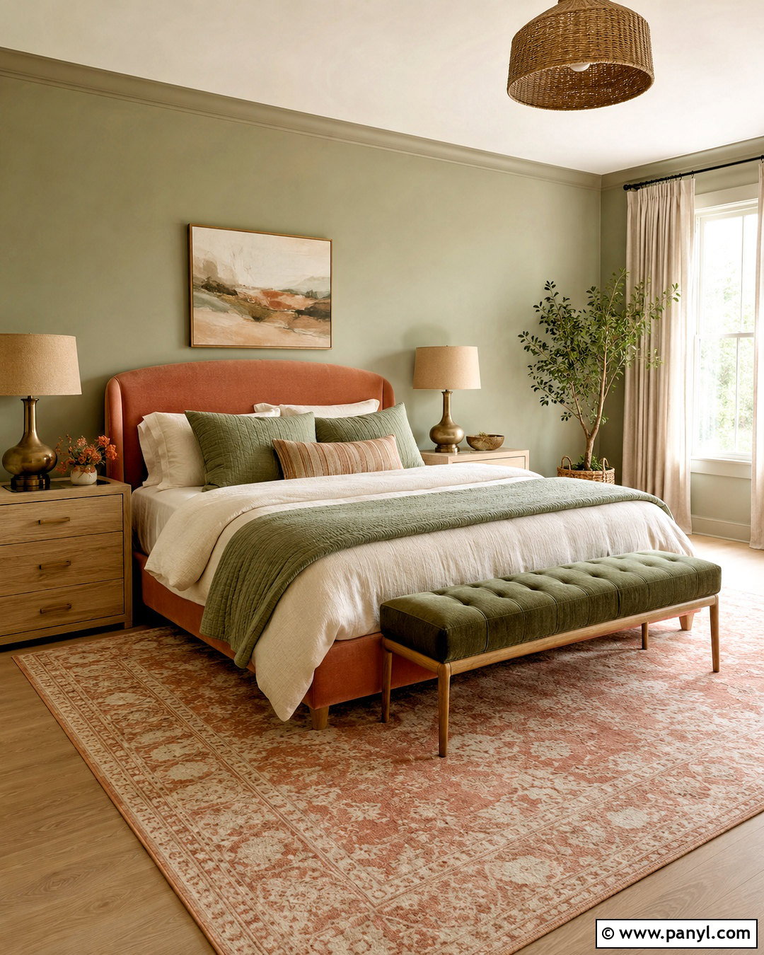 Coral And Sage Green Bedroom - 20 coral color palette ideas