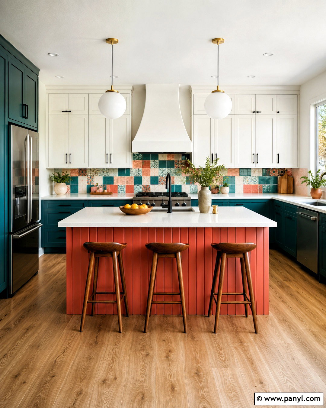 Coral And Teal Kitchen - 20 bright kitchen ideas colorful ideas