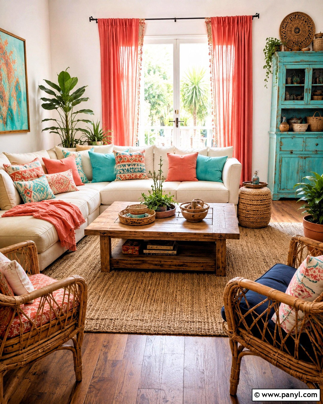 Coral And Turquoise Boho Color Palette - 20 boho chic color palette ideas