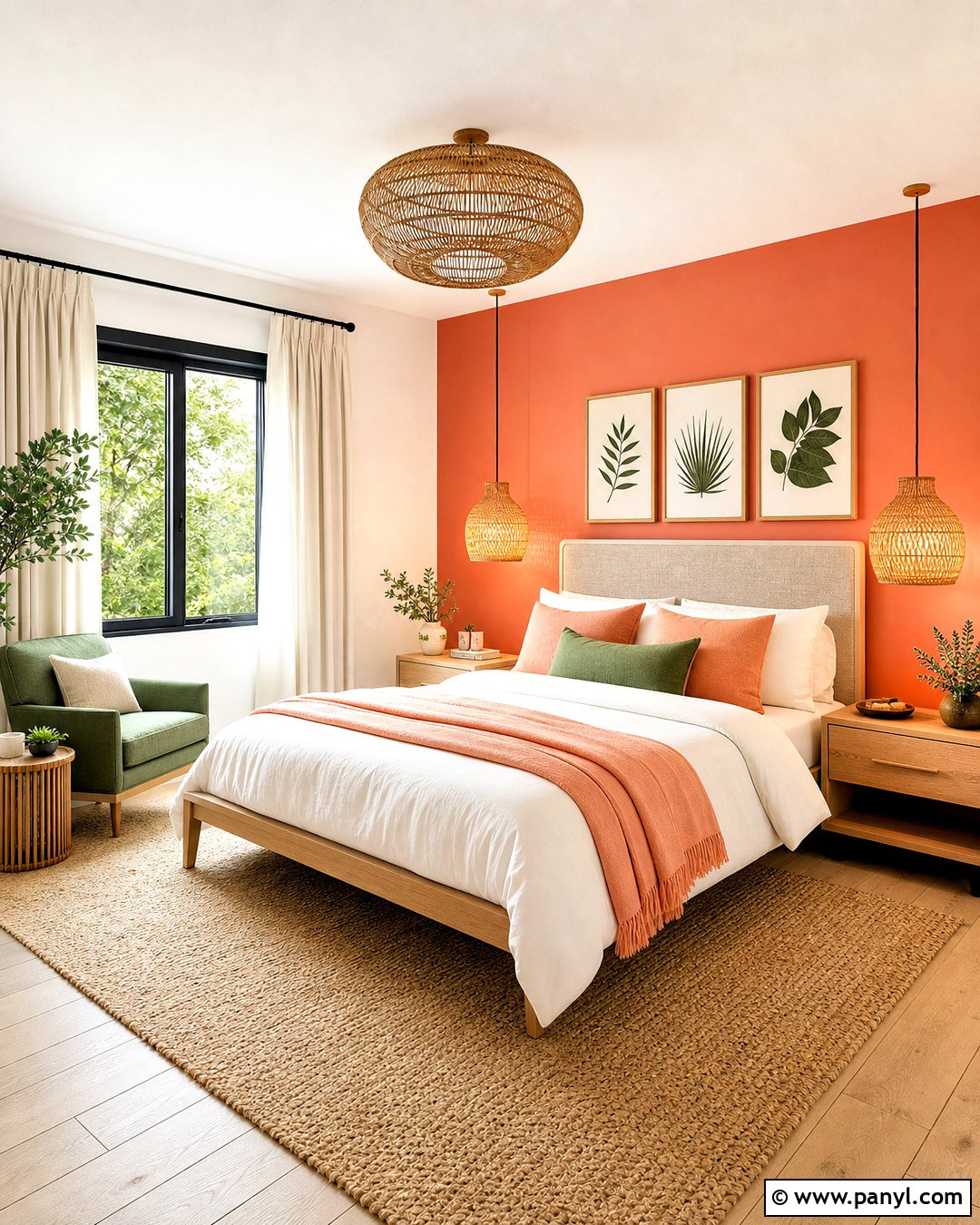 Coral And Warm White Bedroom Color - 20 asian paint bedroom color ideas