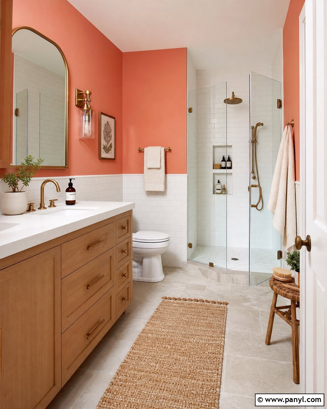 Coral Bathroom Walls - 30 coral walls