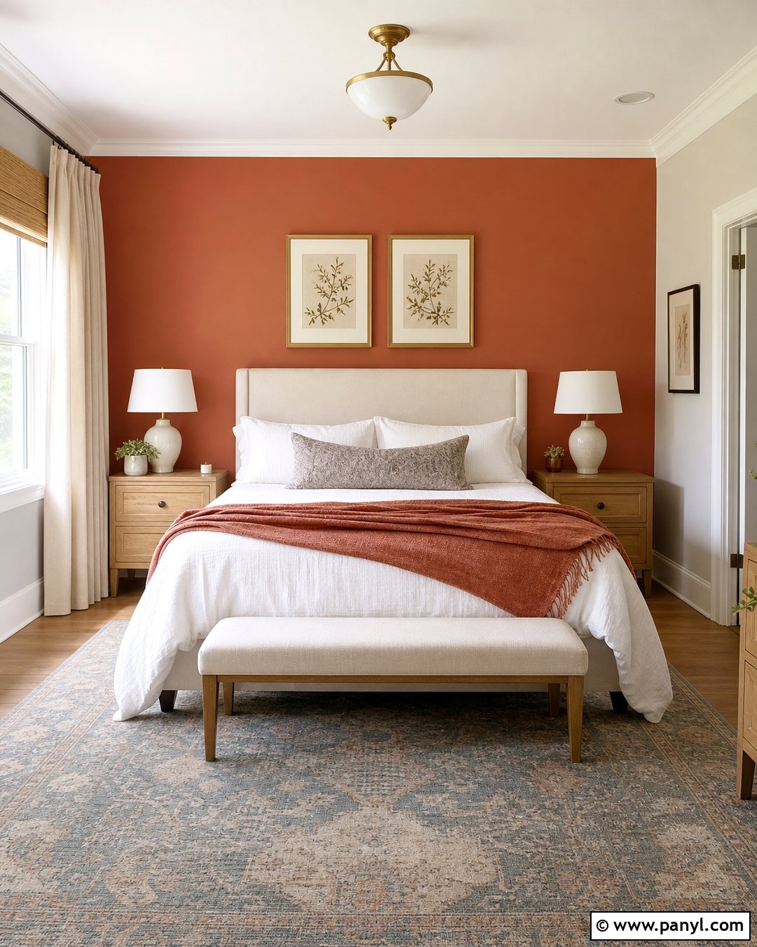 Coral Bedroom Accent Wall - 30 coral walls