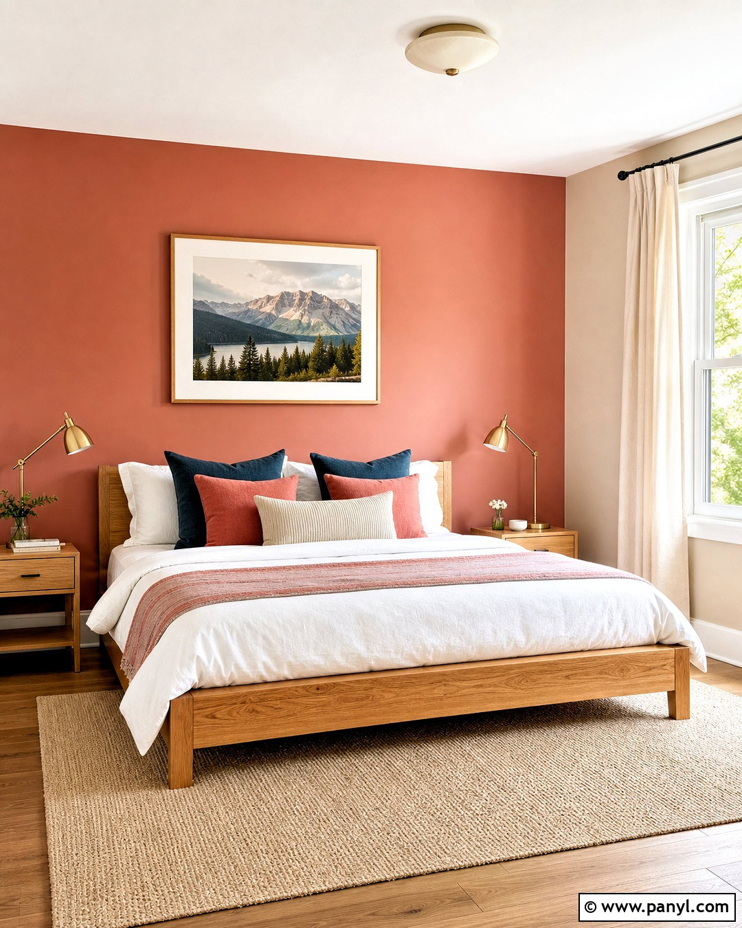 Coral Bedroom Accent Wall - 20 bedroom accent wall ideas paint colors