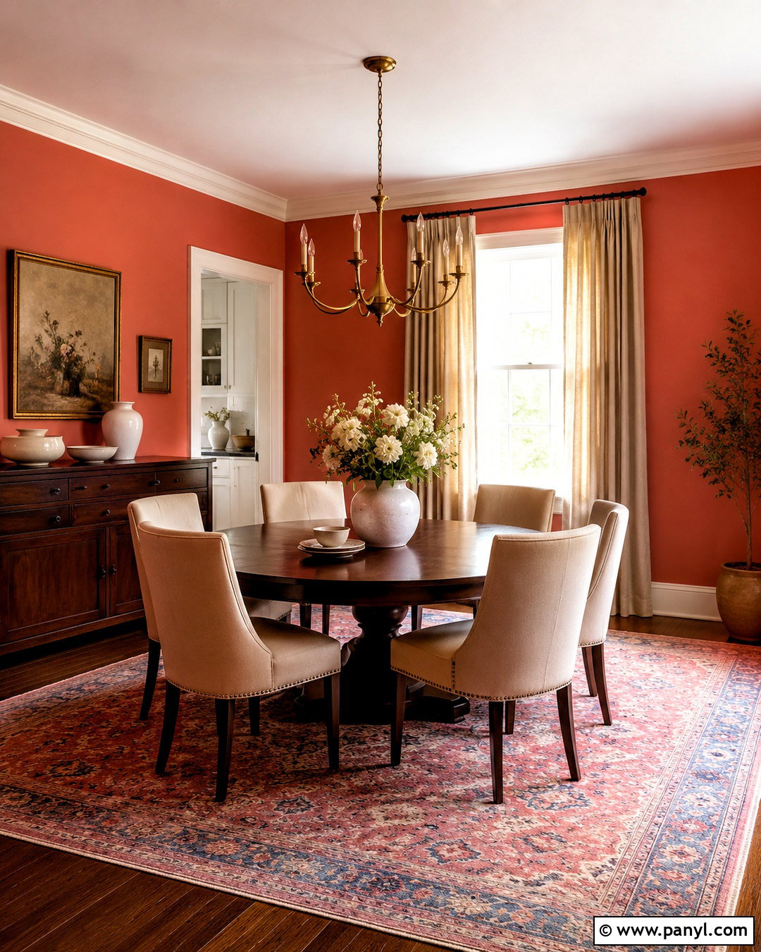 Coral Dining Room Walls - 20 coral interior ideas