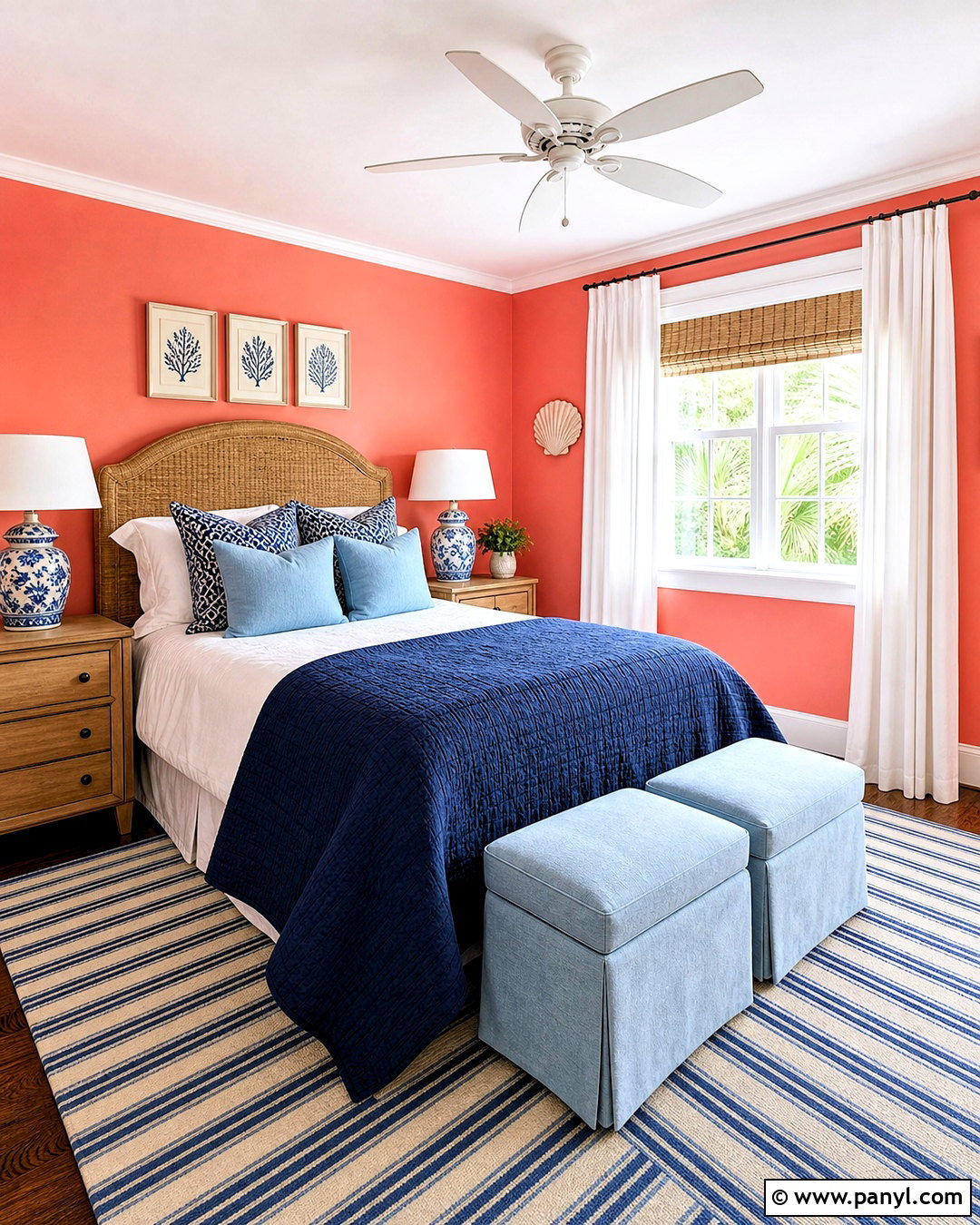 20 Coral Wall Paint Ideas for a Fresh, Coastal Home Look