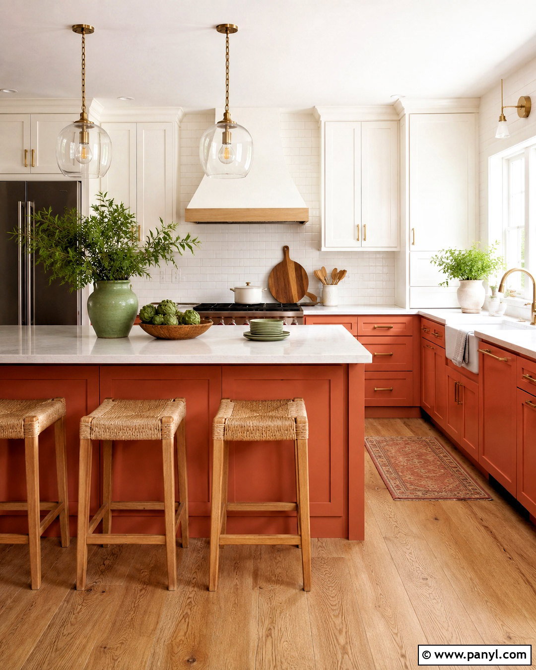 Coral Kitchen Cabinets - 20 coral interior ideas