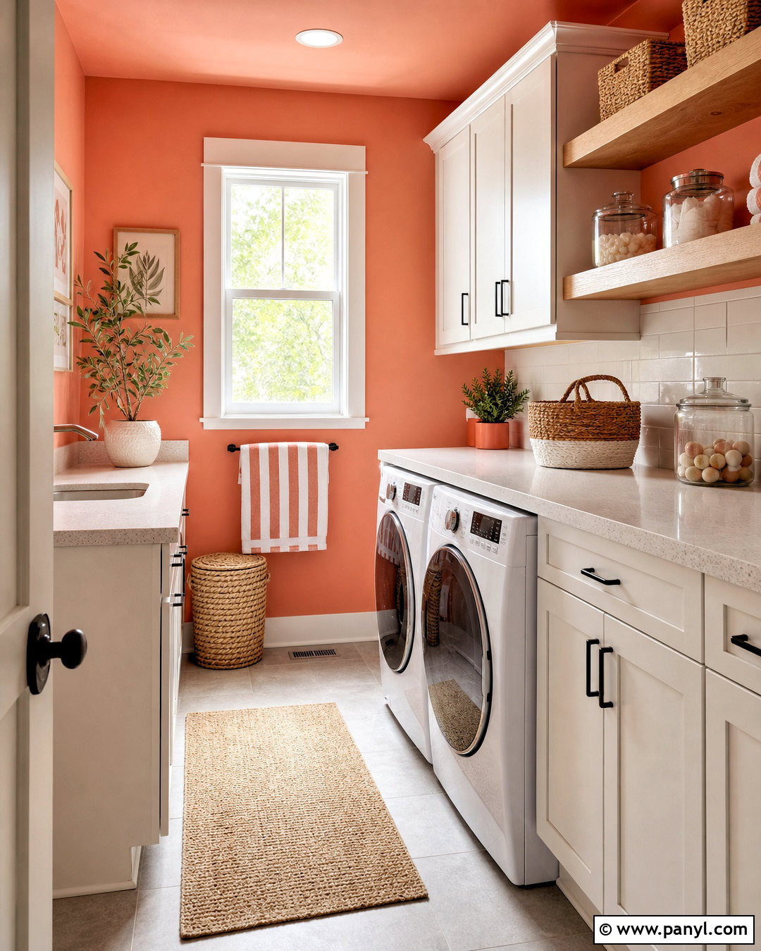 Coral Laundry Room Walls - 20 wall paint inspo ideas