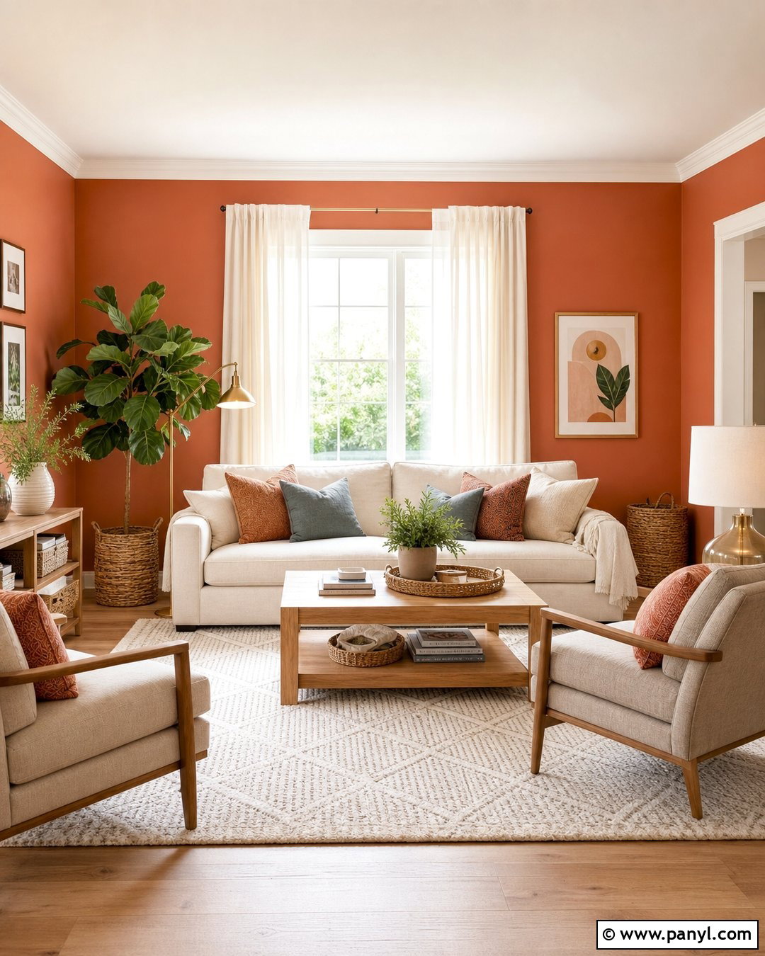 Coral Living Room Walls - 30 coral walls
