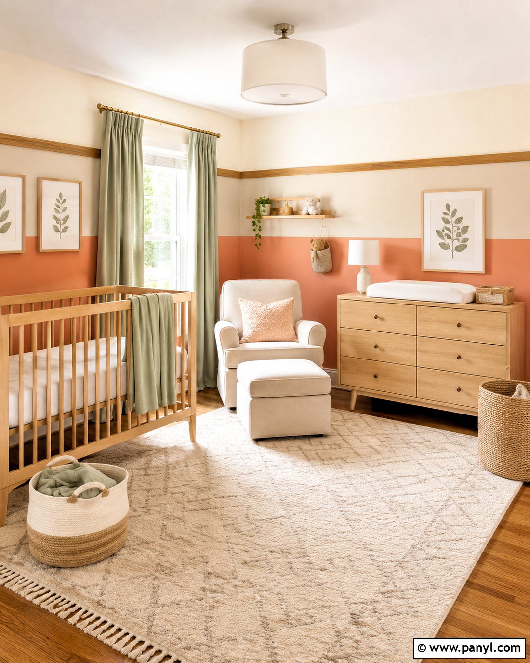 Coral Nursery - 20 coral interior ideas