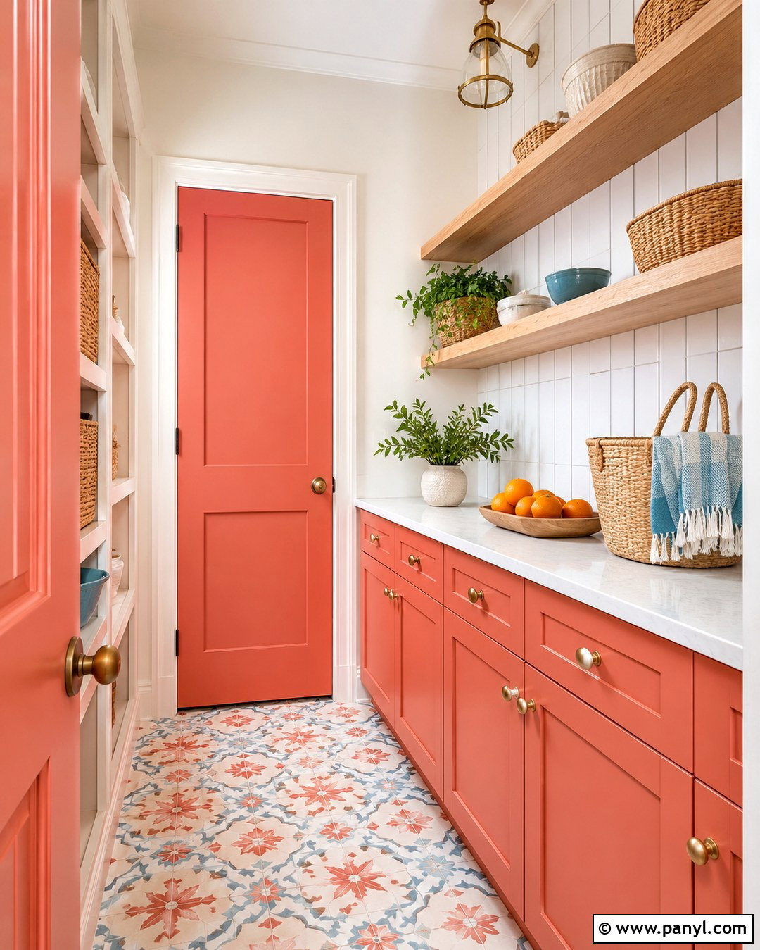 Coral Pantry Color - 20 Bright Pantry Colors