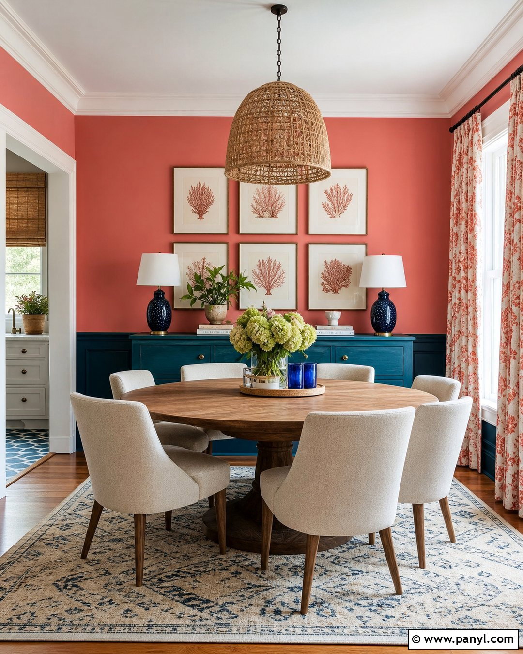 Coral Pink And Teal Blue Walls - 20 Pink And Blue Wall Colors