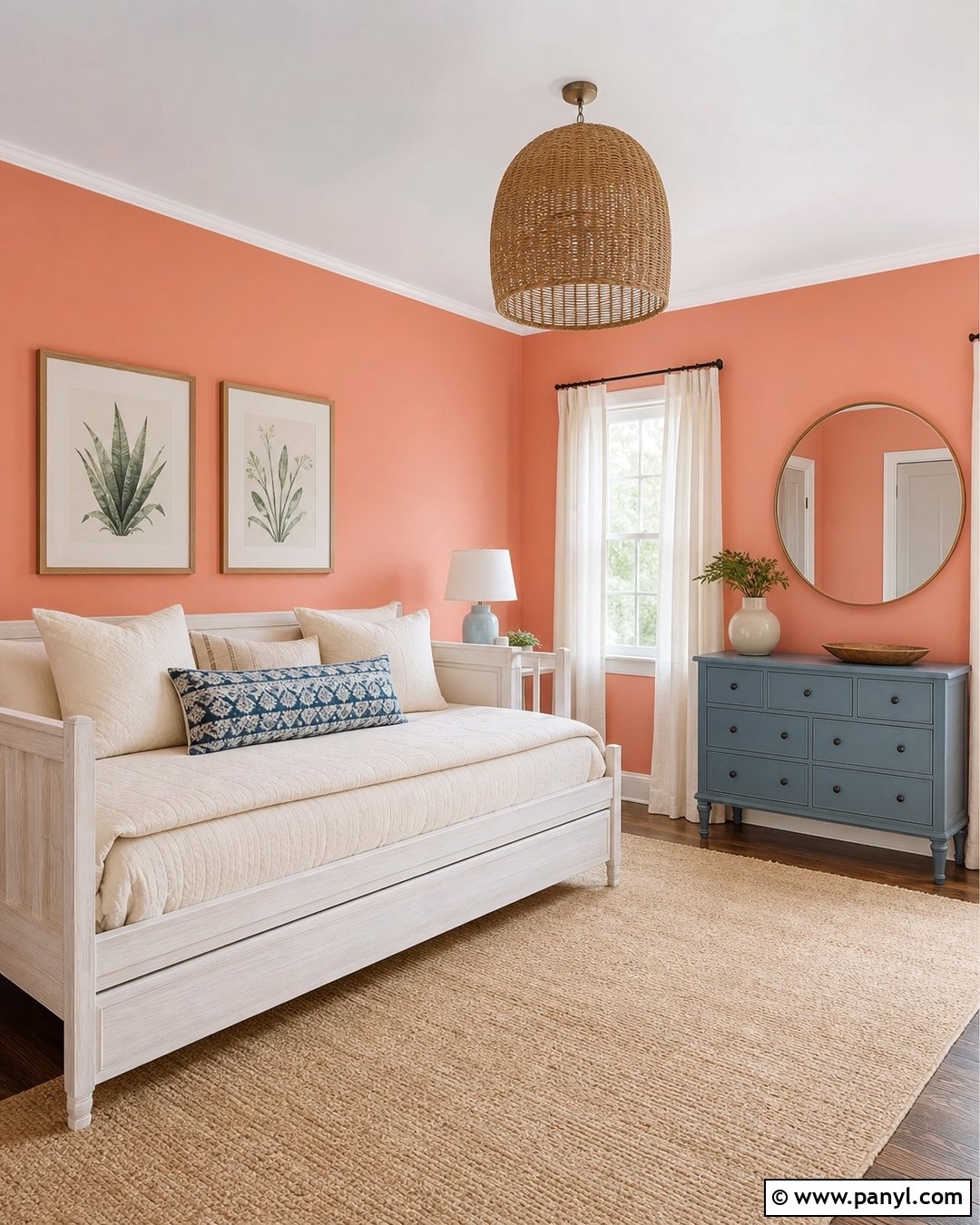 Coral Walls - 35 House Wall Colors