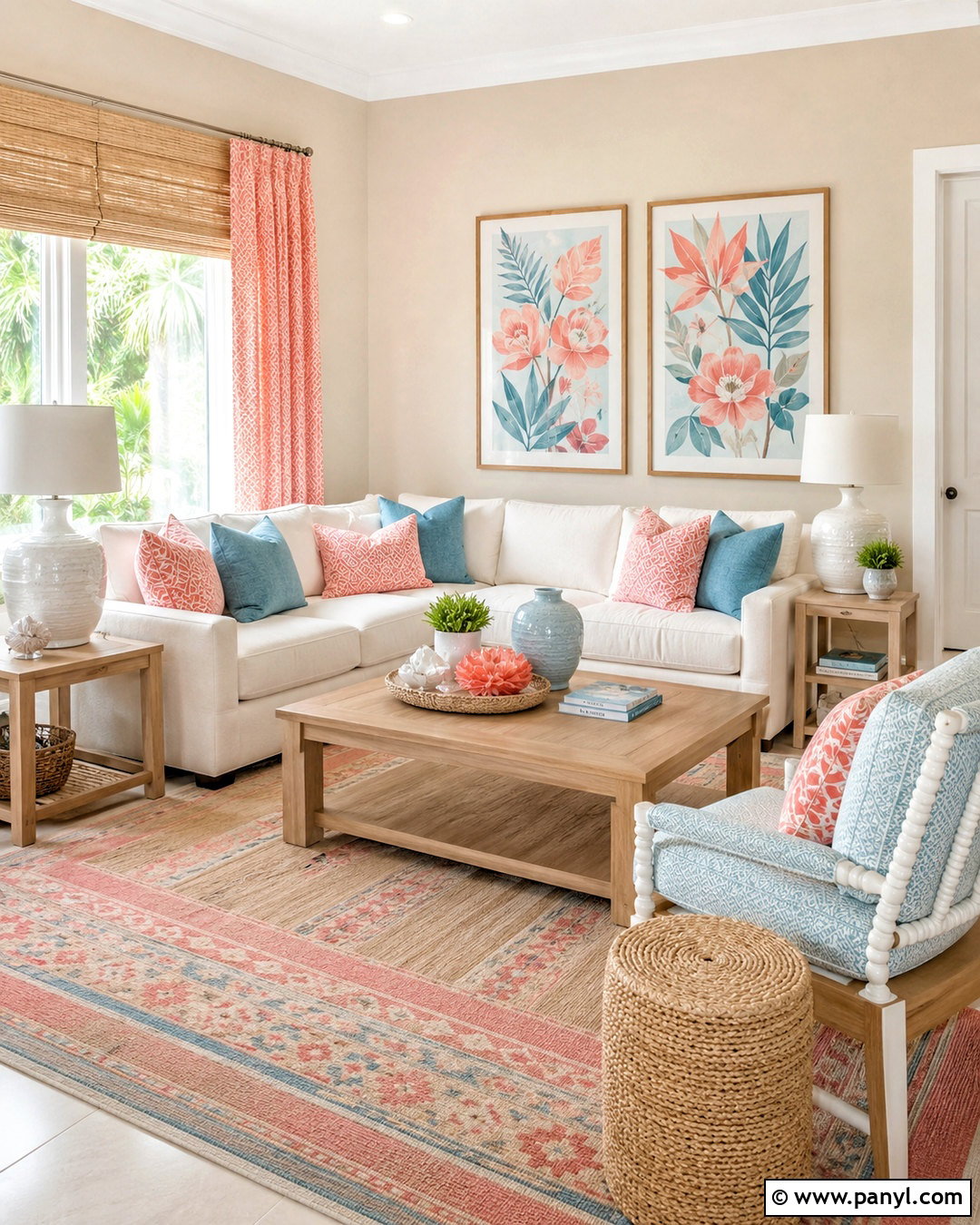 Coral With Beige Walls - 20 What Color Goes With Beige Walls