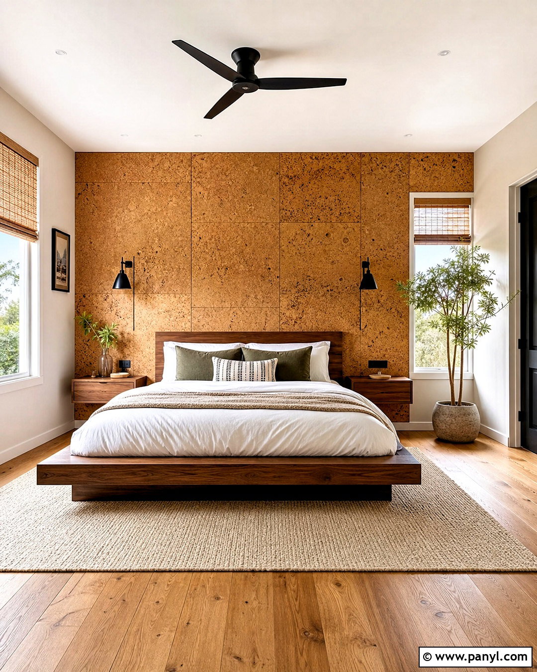 Cork Panel Bedroom Wall - 20 bedroom wall accent ideas
