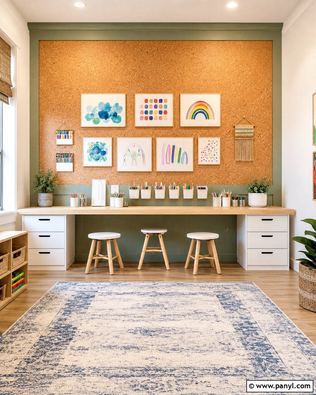 Cork Playroom Accent Wall - 20 playroom accent wall ideas
