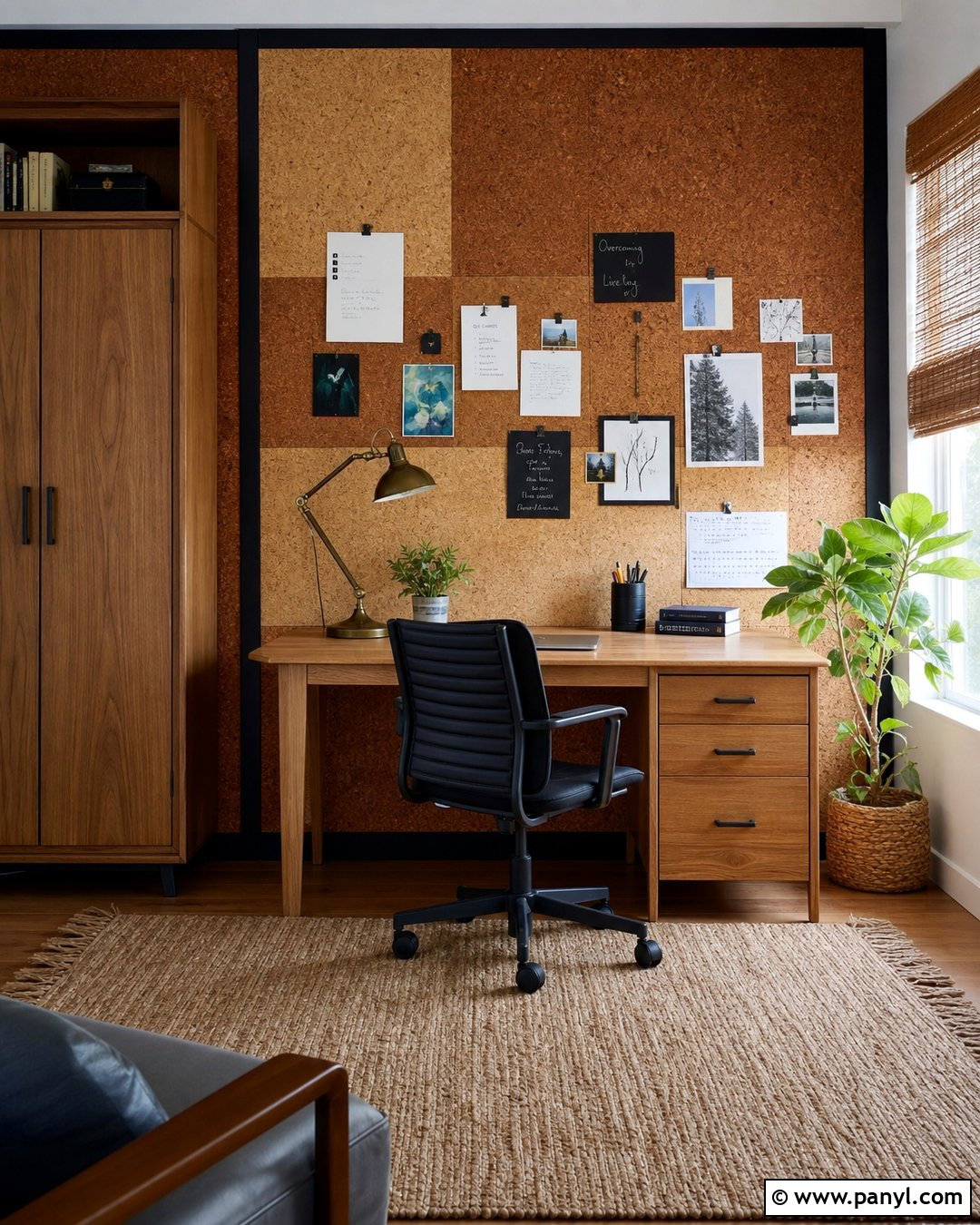 Cork Rustic Accent Wall - 30 Rustic Accent Wall Ideas