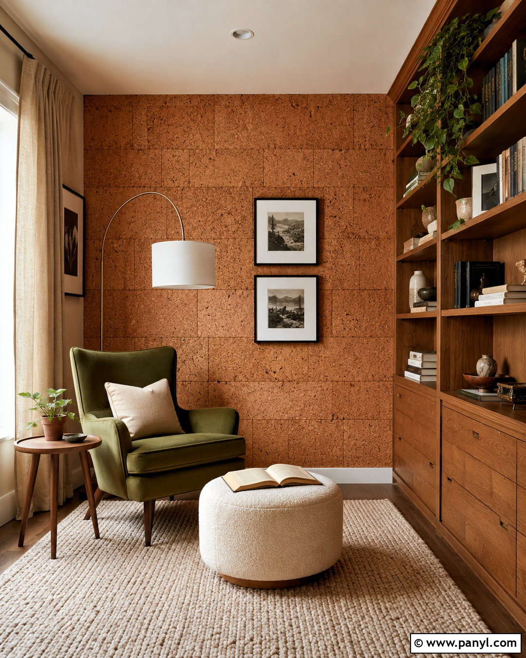 Cork Wall Panel Interior - 20 wall material texture interiors