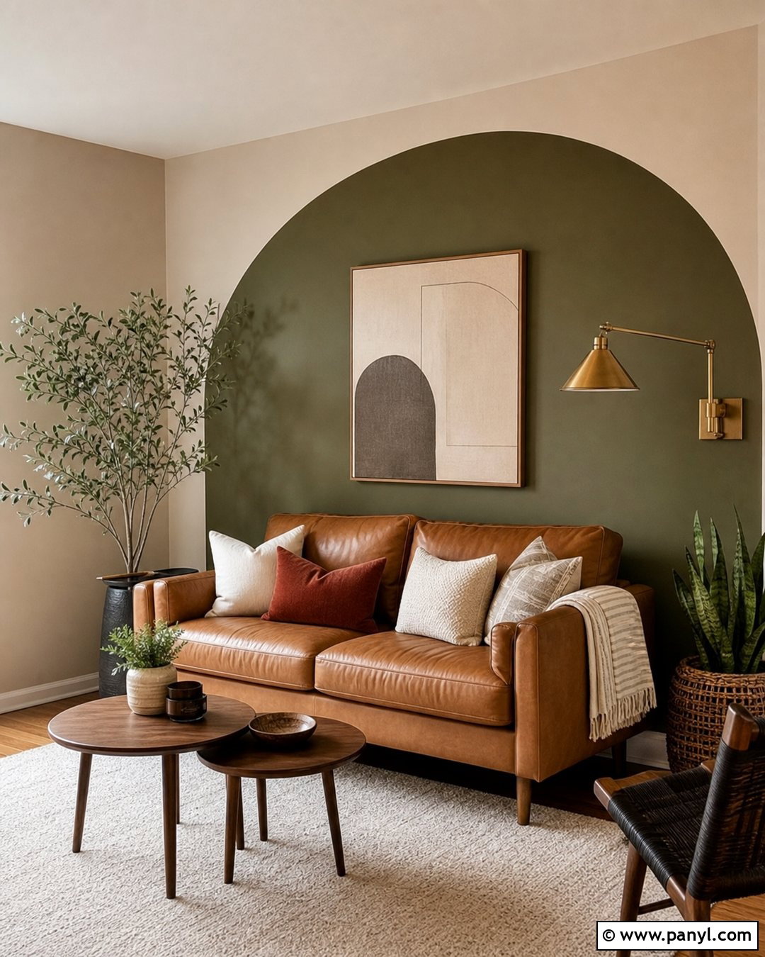 Corner Arched Accent Wall Living Room - 20 Arched Painted Accent Wall Ideas