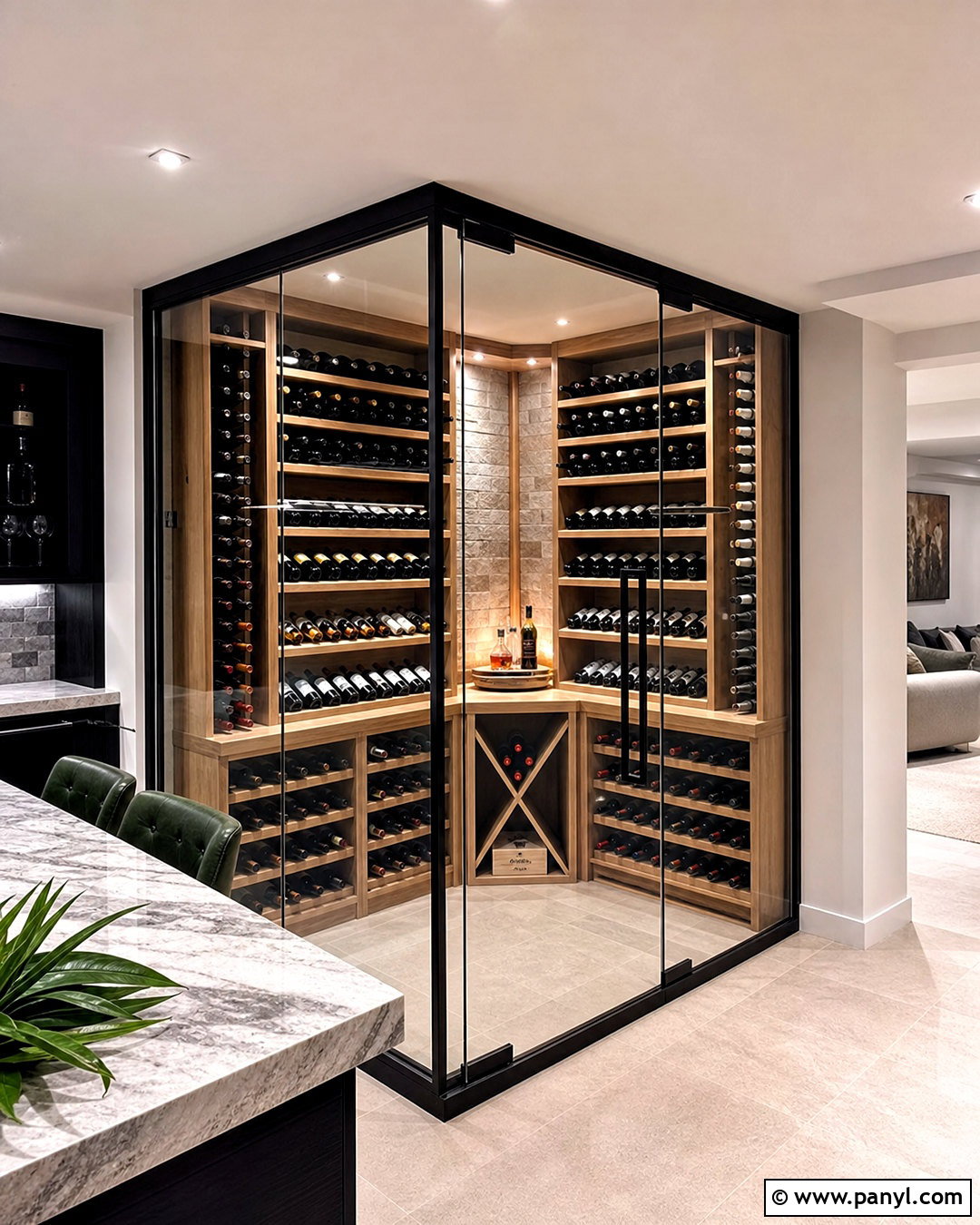 Corner Basement Wine Cellar - 20 small wine cellar ideas basements
