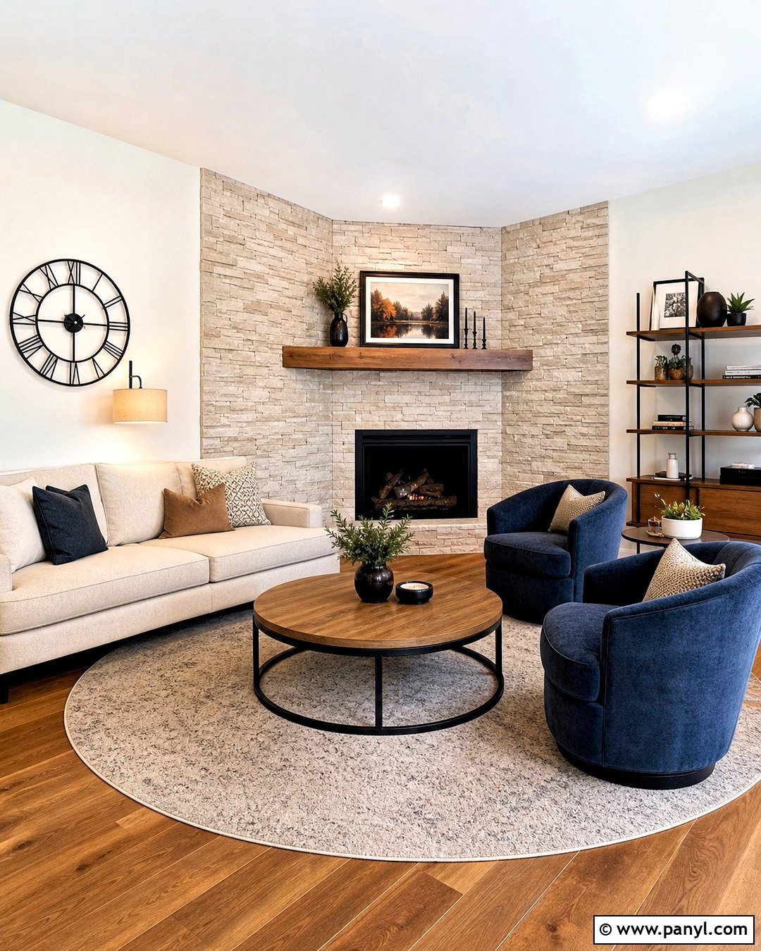 Corner Fireplace Accent Wall - 20 fireplace accent wall ideas