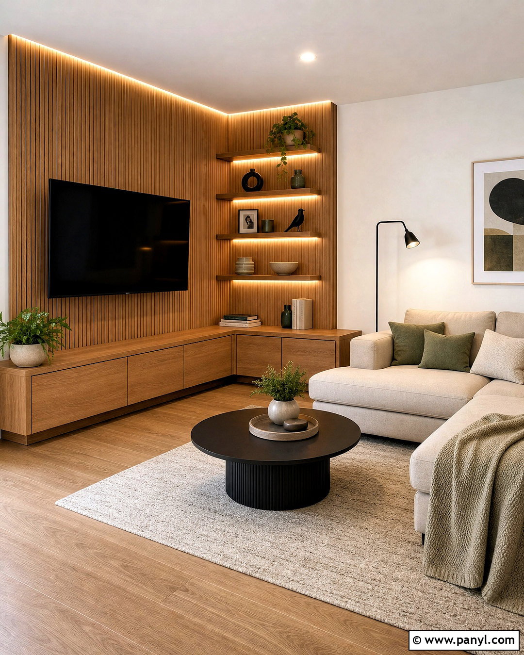 Corner TV Unit - 20 tv unit design modern ideas