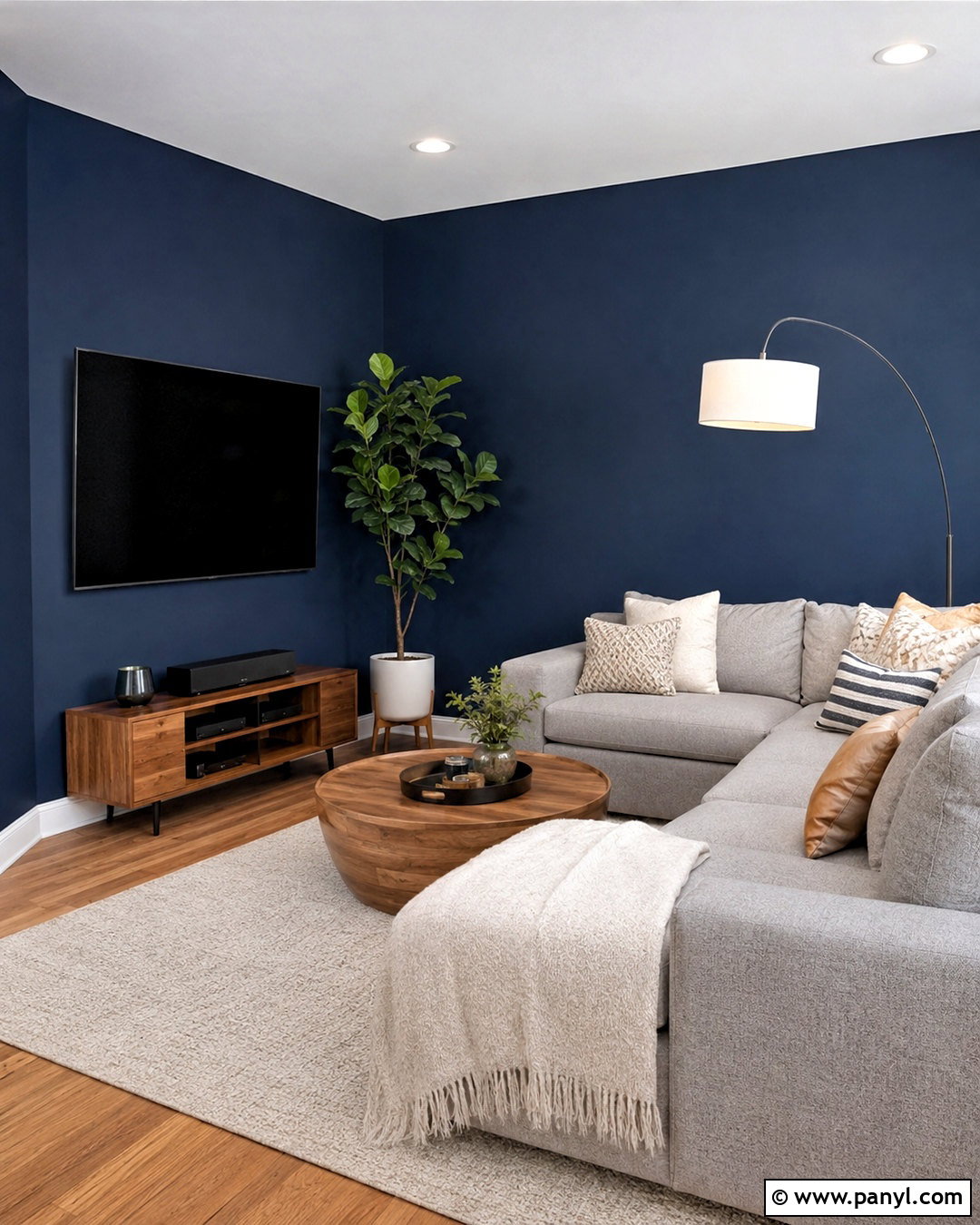 Corner Television Wall - 20 living room television wall ideas