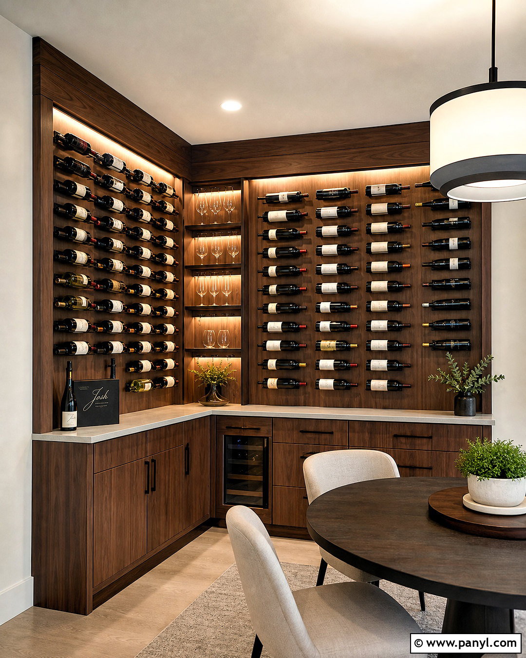 Corner Wine Display Wall - 20 wine display wall ideas