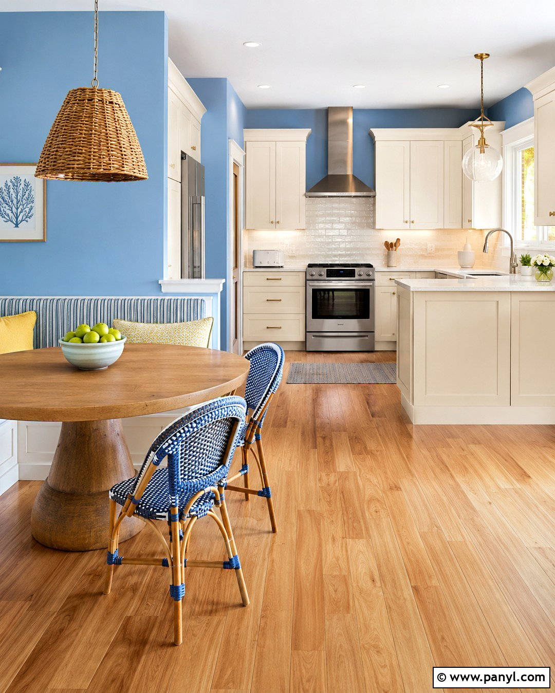 Cornflower Blue Eat-In Kitchen Walls - 20 Cornflower Blue Kitchen Walls