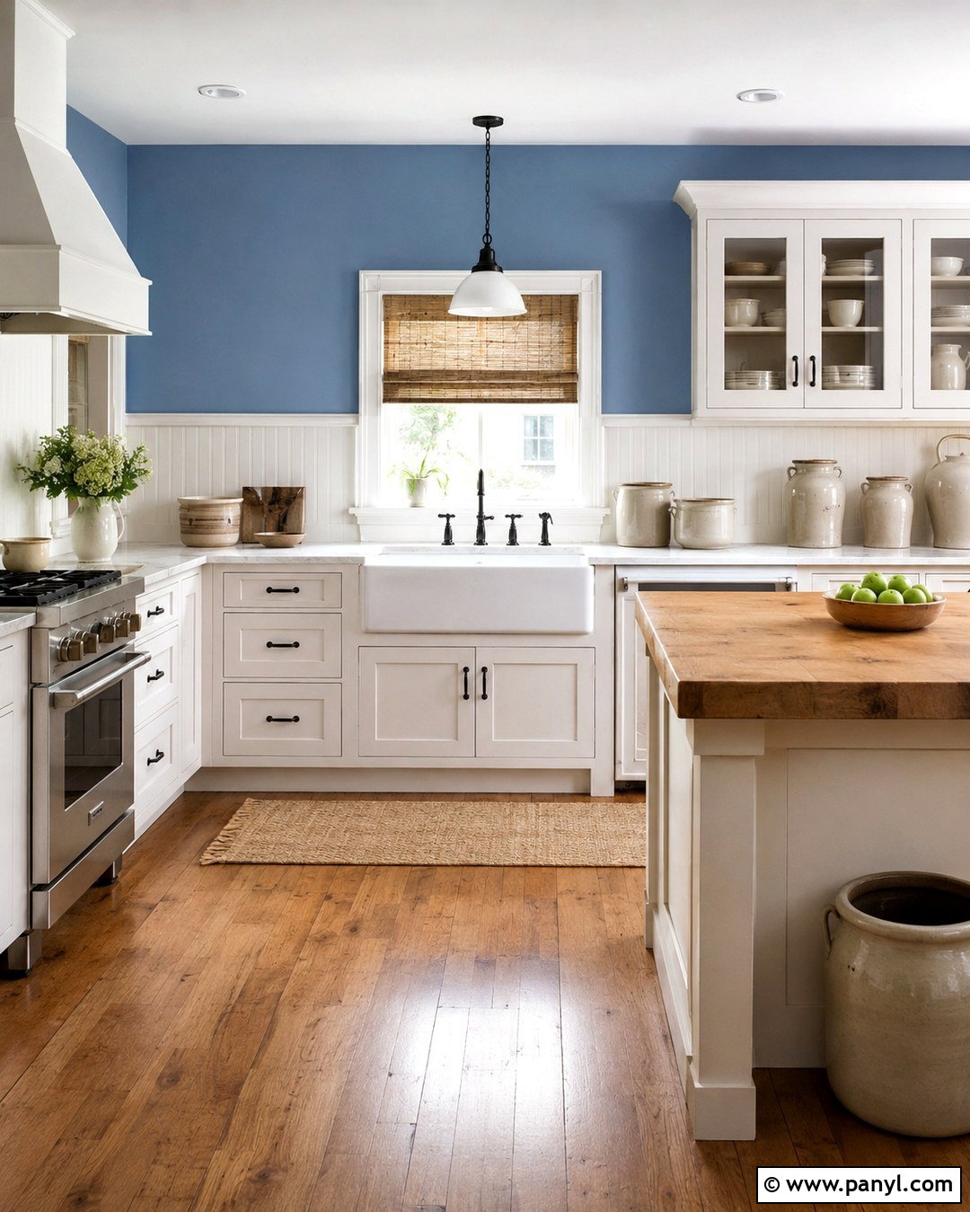 Cornflower Blue Farmhouse Kitchen Walls - 20 Cornflower Blue Kitchen Walls