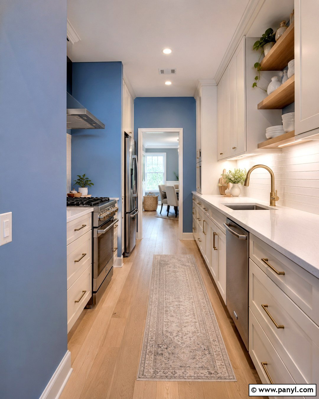 Cornflower Blue Galley Kitchen Walls - 20 Cornflower Blue Kitchen Walls