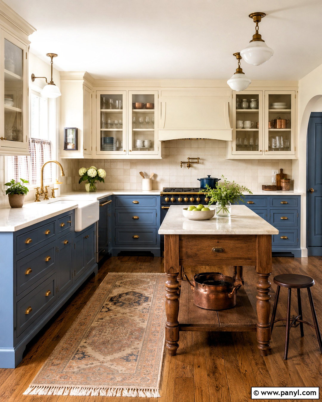 20 Blue Lower Cabinets White Upper Ideas for Chic Kitchens