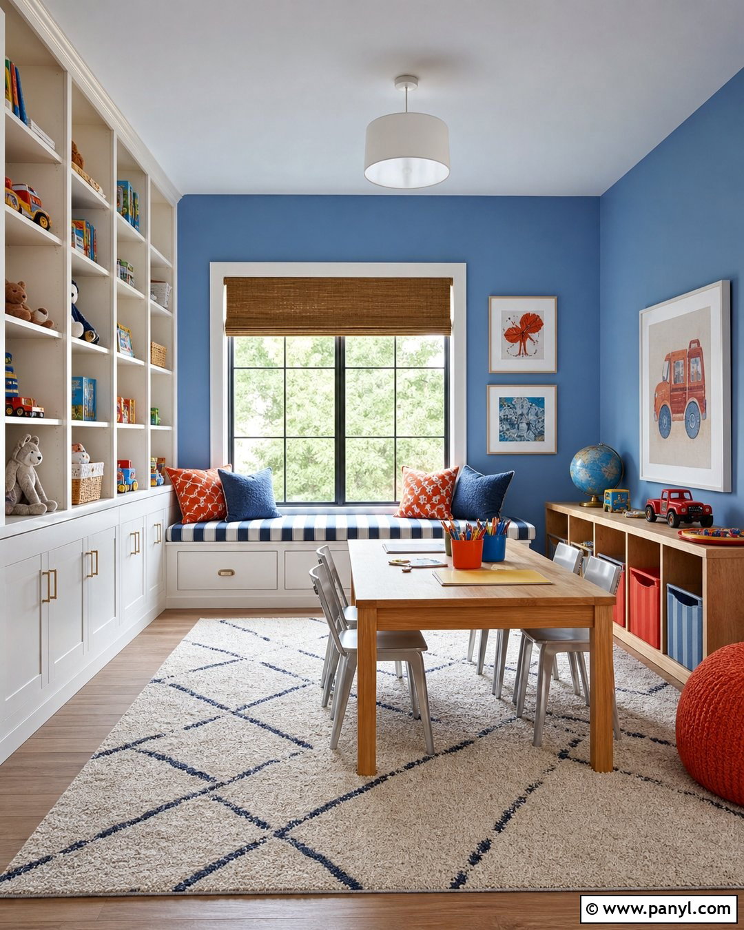 Cornflower Blue Playroom Wall Color - 35 playroom wall colors