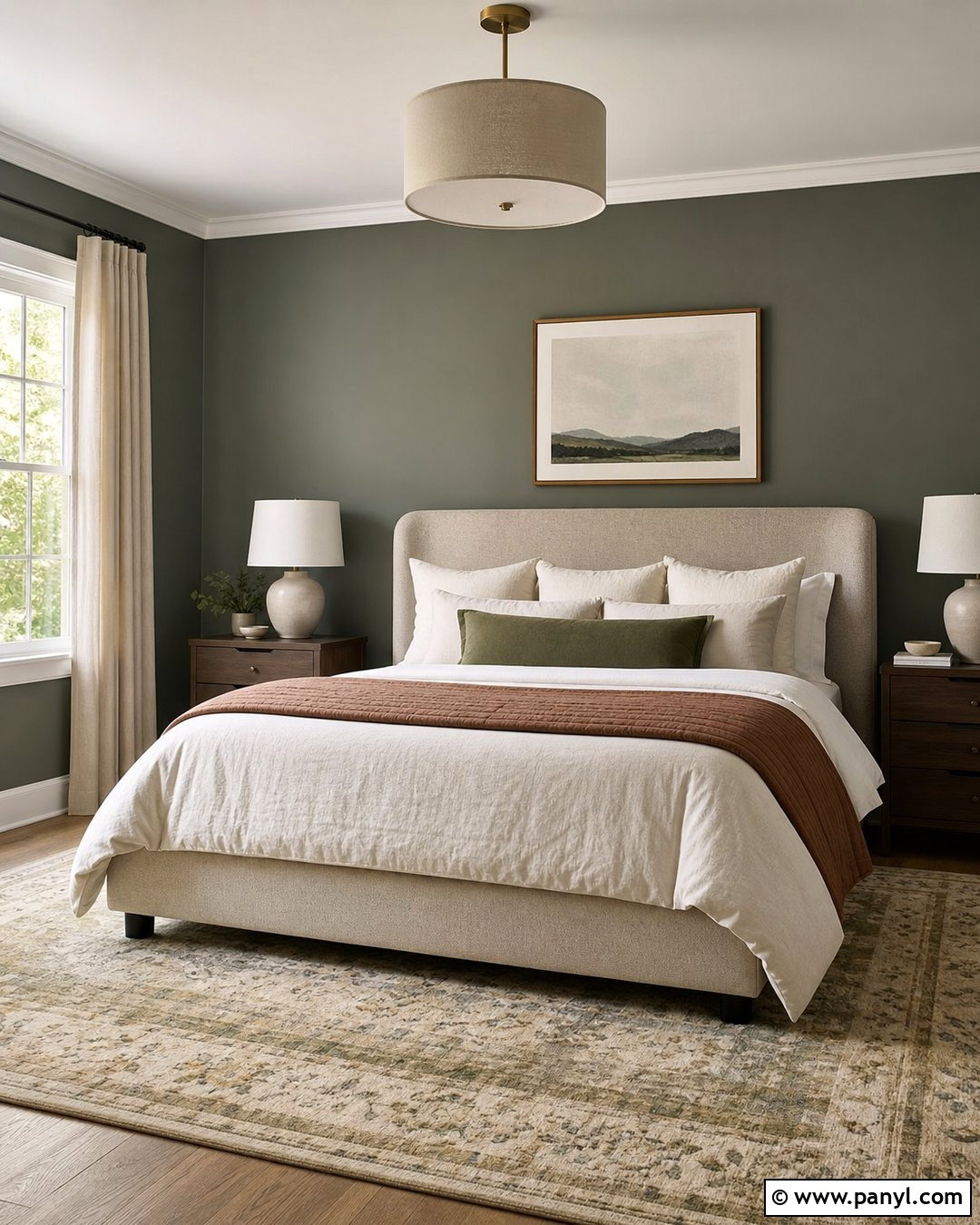 Cornwall Slate Bedroom With Warm Neutrals - 20 cornwall slate vs evergreen fog ideas
